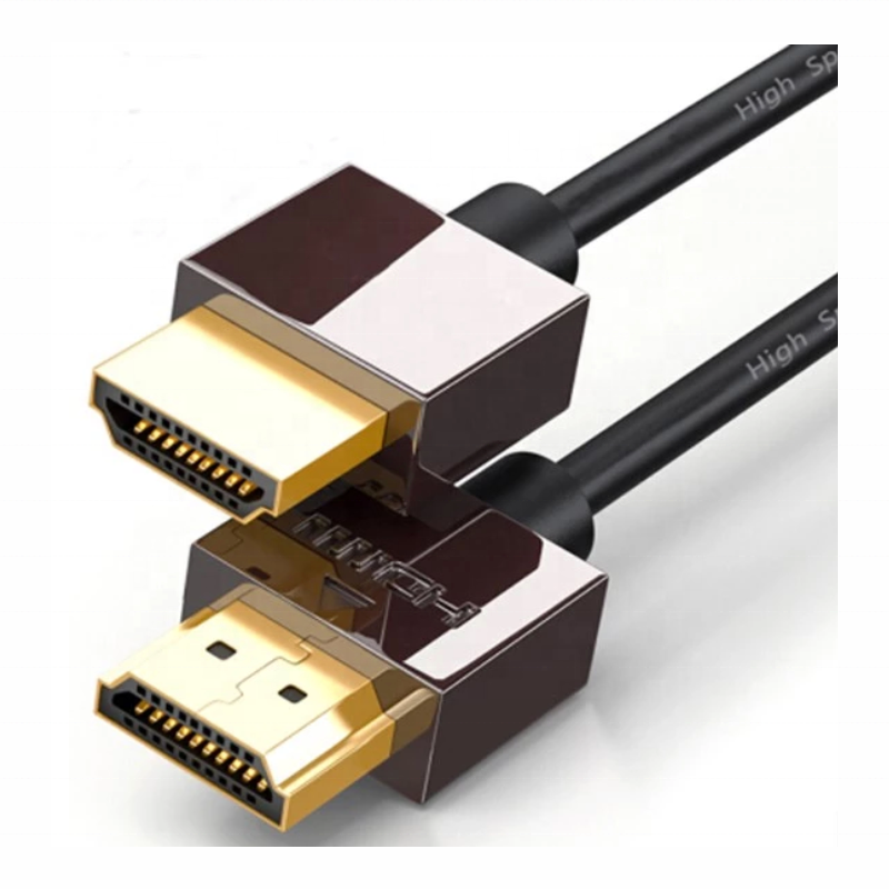 4,2 мм Тонкий цинковый металлический экранированный hdmi 4k 3D видеокабель 6 футов hdmi Кабели Шнур 2,0 в 6 футов