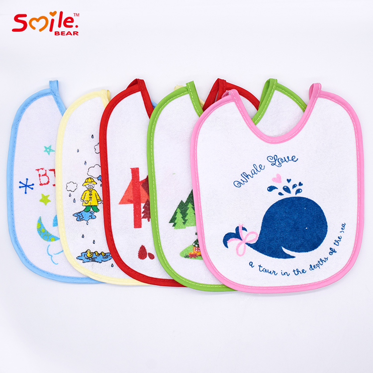 Симпатичный шарф Smile Bear для новорожденных мальчиков и девочек воротник для еды Слюнявчики хлопковые детские нагрудники слюнявчик полотенце