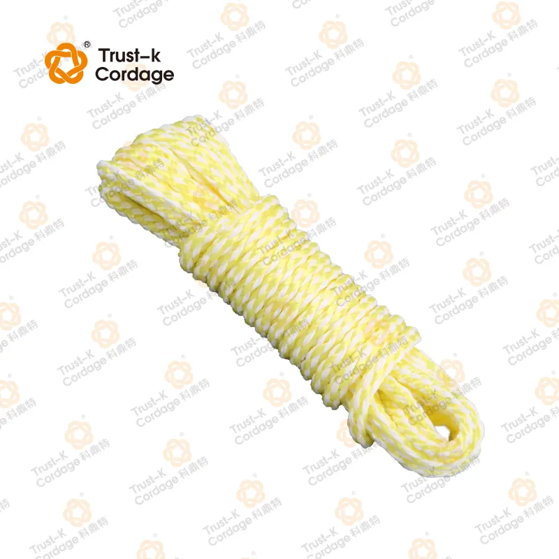 3/16"*50' Colorful High Quality PP Monofilament Hollow Braided Rope