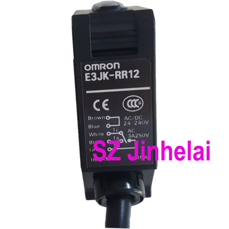 Новый и оригинальный OMRON E3JK-RR12-C светоотражающий фотоэлектрический датчик через бесконтактный датчик 24-240VAC/постоянного тока 2 м