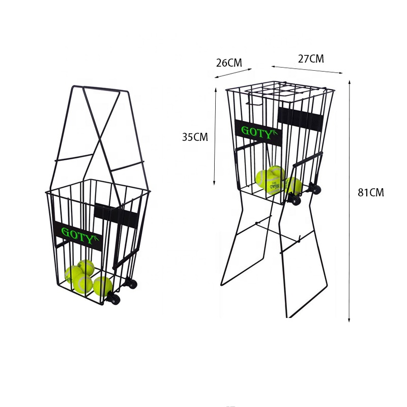 Tennis Pick Up Basket With Wheels