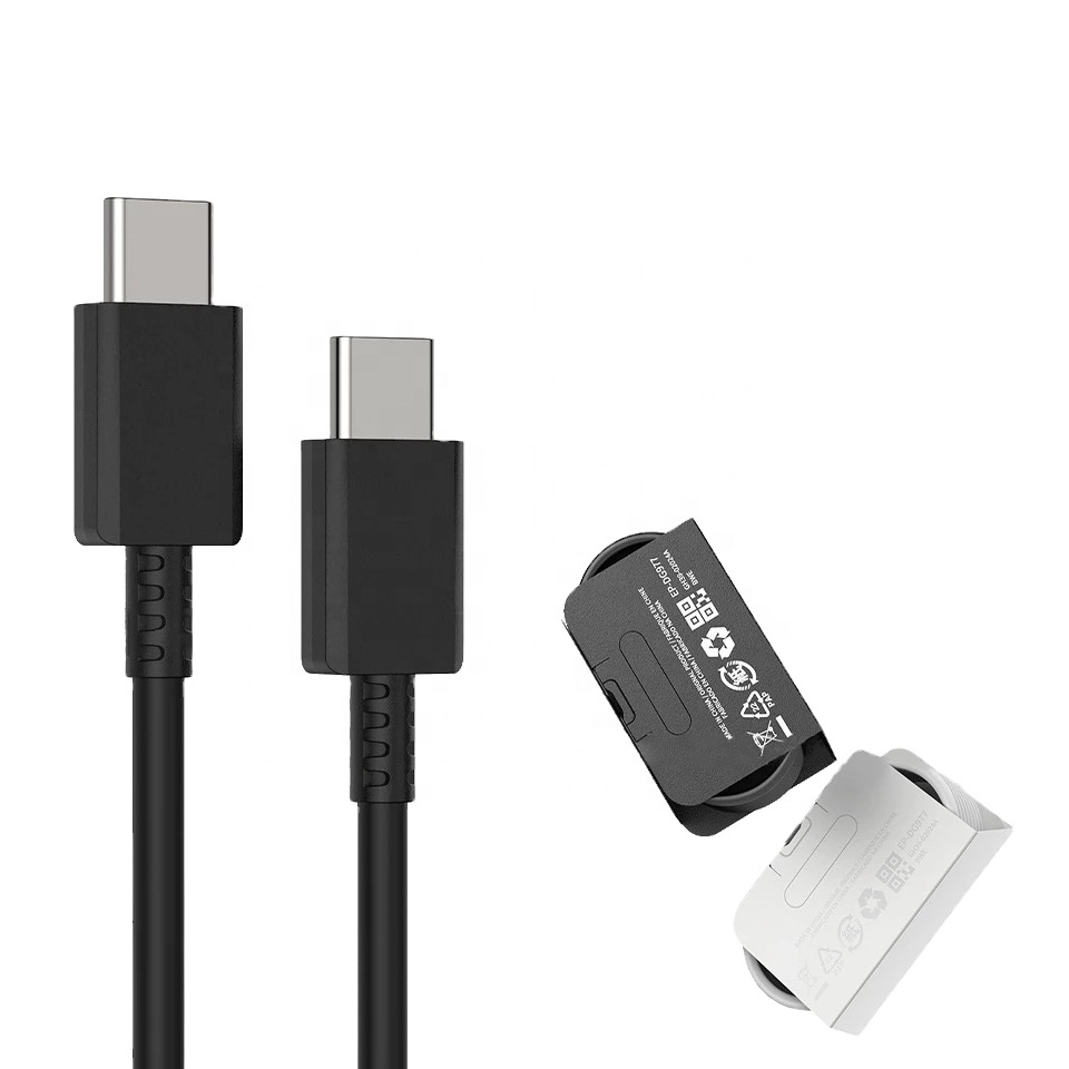Высокого класса Dual USB C QC3.0 супер быстрый зарядный кабель для Samsung Galaxy Note 10 плюс S10 S20 S10 плюс кабель с разъемами типа C и USB Type-C