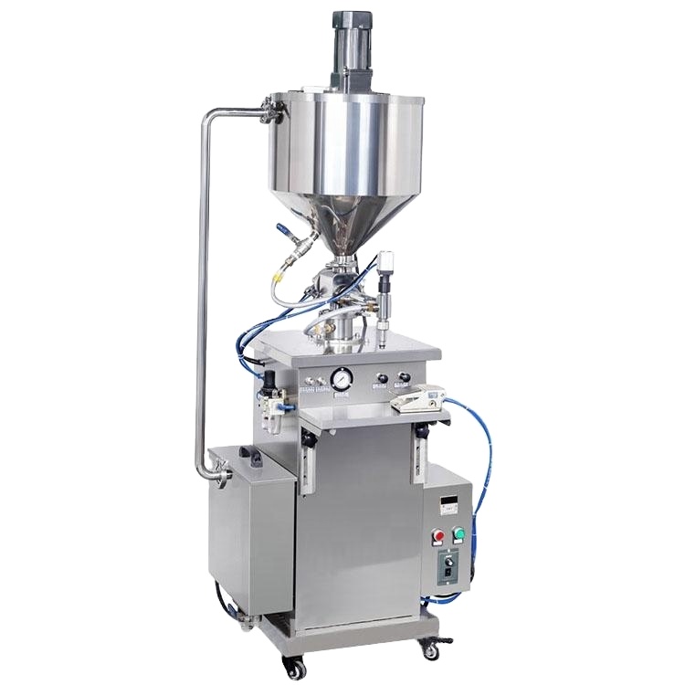 Semi Automatic with Mixer tool Paste Filling Machine Sauce Filling Machine Peanut Butter Filling Machine