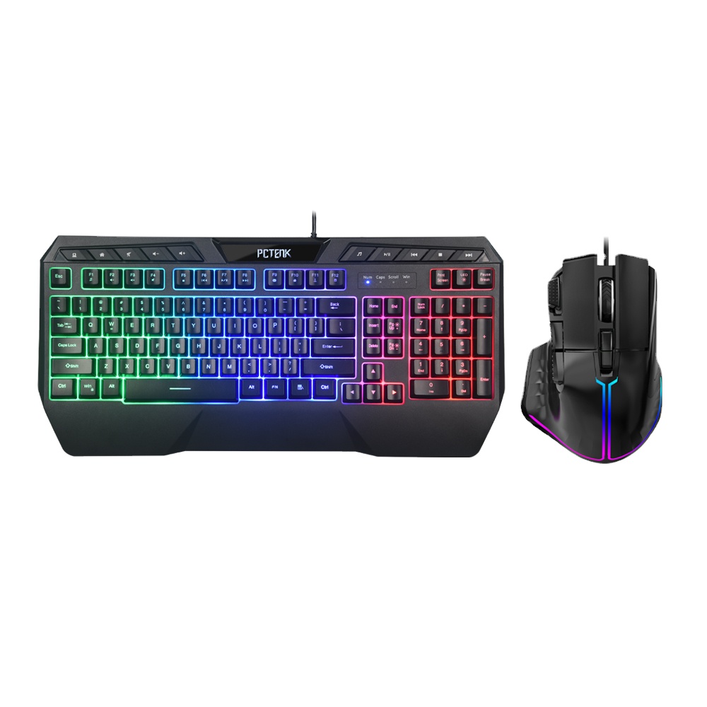 Мембранная светодиодная Rgb Usb подсветка ПК периферийная Механическая чувствительность Anti Ghost настольная Проводная игровая клавиатура мышь комбо