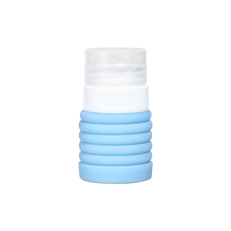 96ml silicone cosmetic skin care shampoo wash soap collapsible foldable mini travel bottle