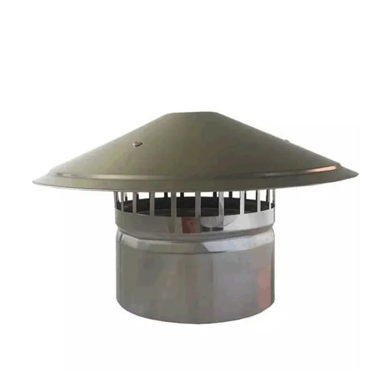 6" Round 304 SS Stainless Chimney Cap Chimney Cowl for Fireplace