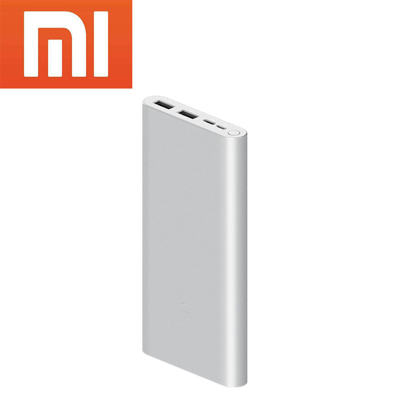 2019 Новый Xiaomi Mi Power Bank 3 10000 мАч 18 Вт Quick Charge USB-C Двойной вход двойной выход PLM12ZM 10000 мАч, блок питания