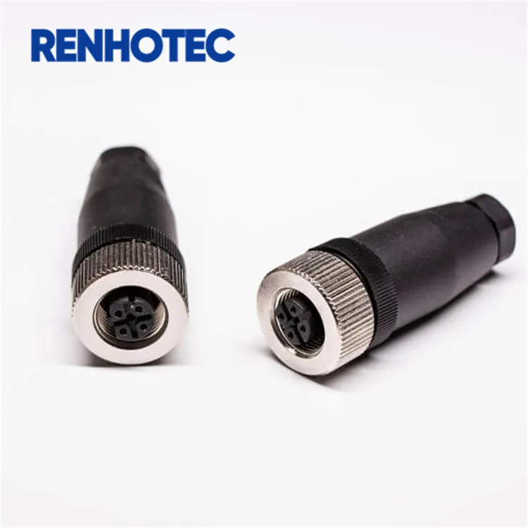 Temperature Transmitter B Code Screw-Joint Connectors for Overmoulding Amphenol M12 5p Connector