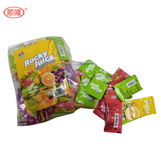 Вкусные горячие продажи Рокки сок жевательные конфеты