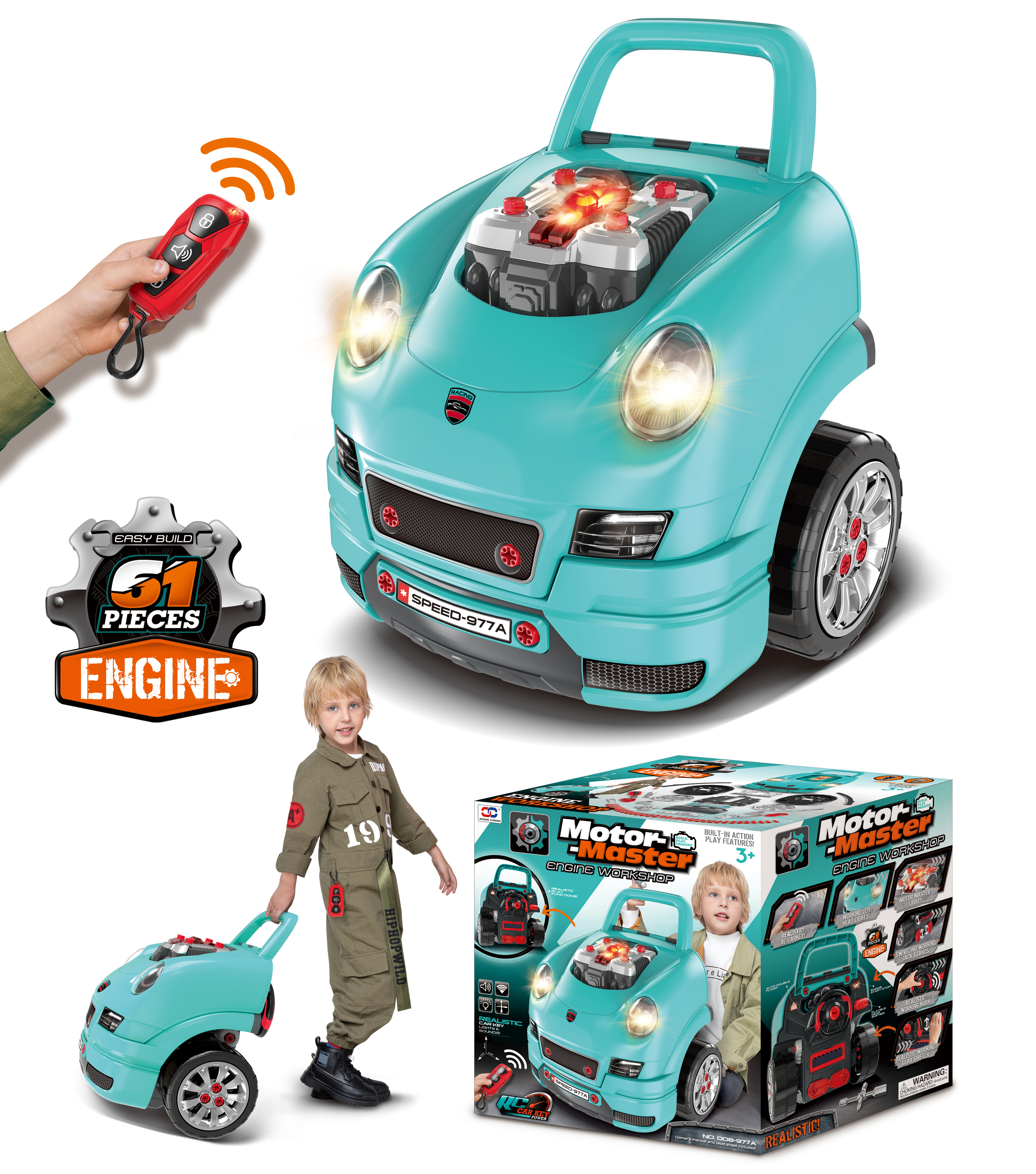 2021 Amazon Инфракрасный контроль сборка и разборка автомобиля игрушечный автомобиль с музыкой и светом
