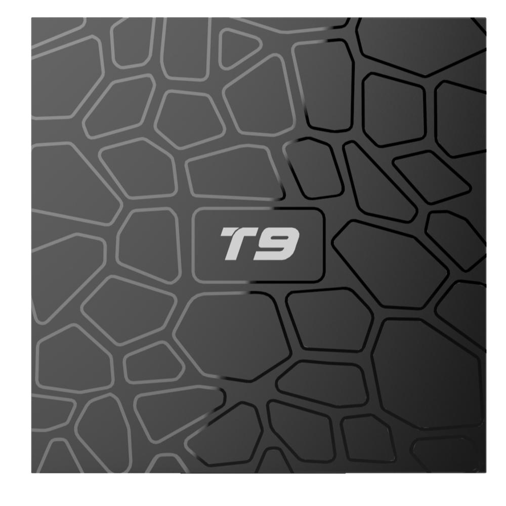 Новейшая 4 ГБ ОЗУ 64 Гб ПЗУ Android 9,0 ТВ-приставка T9 RK3318 Четырехъядерный 4G/32G USB 3,0 Smart 4K телеприставка Android 9,0 2,4G/5G Dual WIFI