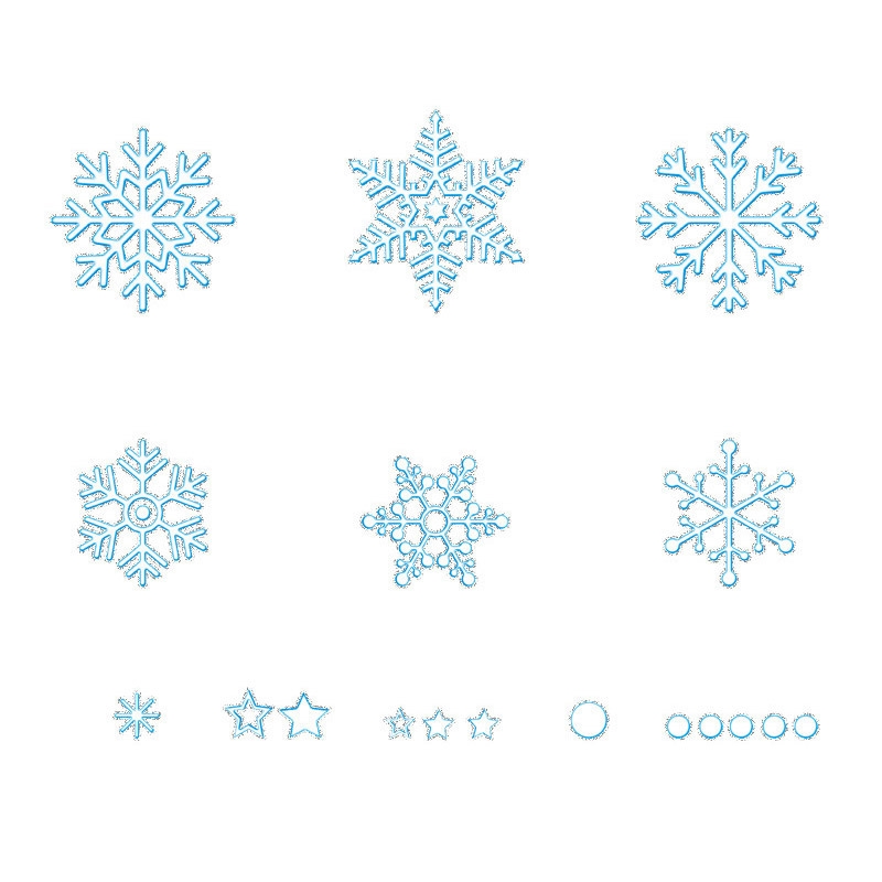High Quality 10 PCS Christmas Decoration Electrostatic Snowflake Sticker Window Glass Sticker Christmas Stickers For Windows