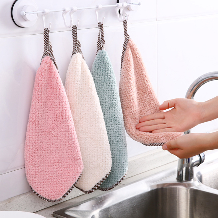 Dish Cloth Hot-selling Kitchen Accessories Kitchen Rags Non-stick Oil Thickened Countertop Absorbent Scouring Pad