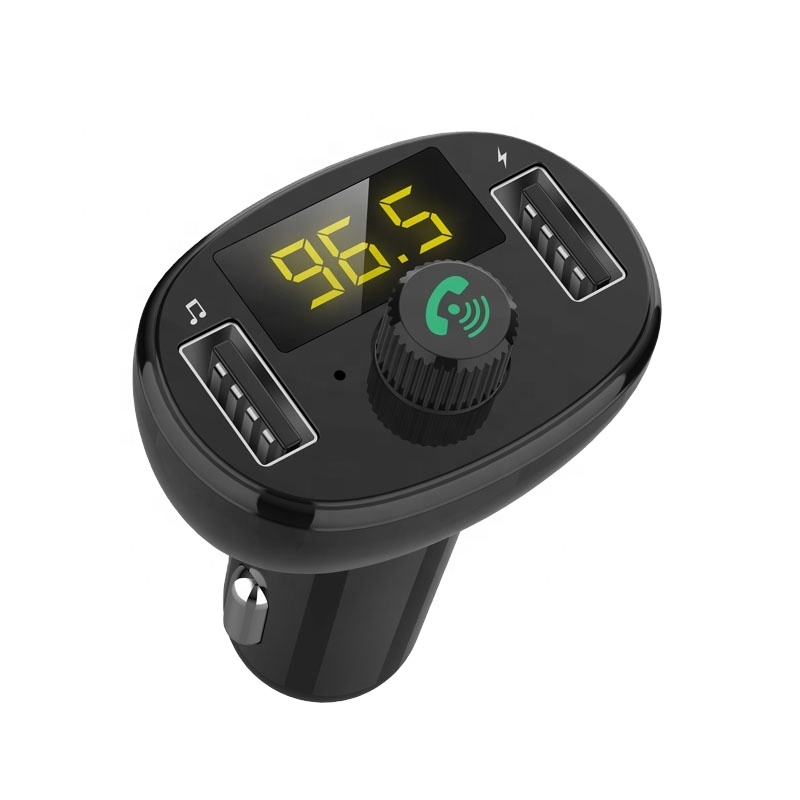 Sinri New Fasion Handsfree QC3.0 Wireless Car USB Dive MP3 Music Player FM Transmitter With LCD Display