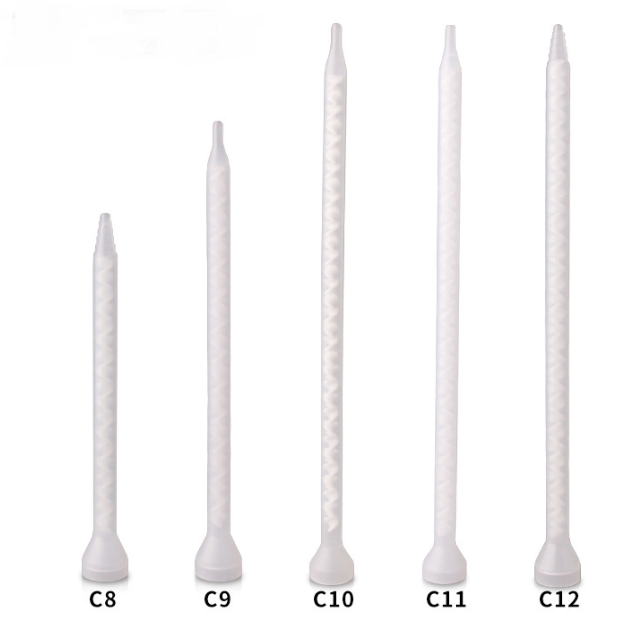 MC6-32 2K Epoxy  Bell-Mount  Epoxy Resin Dispenser Static Mixer Tip Disposable 32 Elements  Mixing Tips
