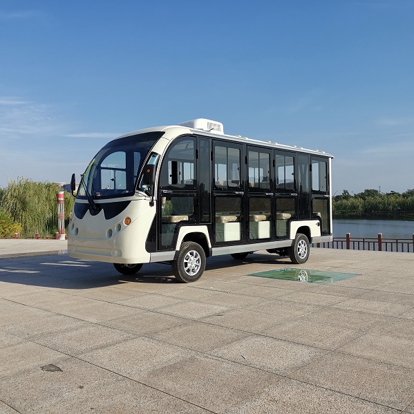 14 сидений закрытый электрический экскурсионный затвор автомобильный автобус