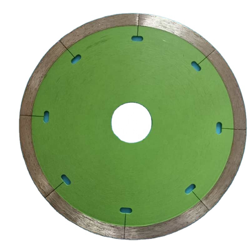 super thin 5 inch 125 mm continuous Rim Diamond Circular cutting blade with laser slot