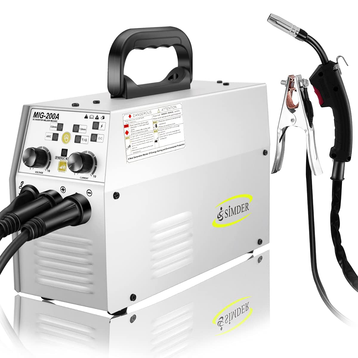 3 In 1 Multifunction Digital Welder Flux Core Welding Machine 110v 220v 120a Mig Welders