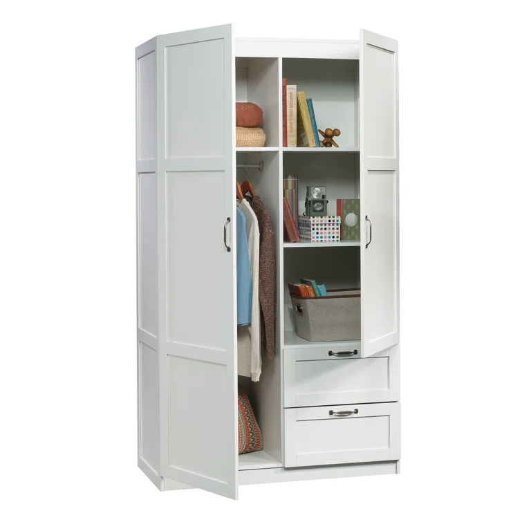 Wholesale Custom Modern White Wood Cabinets for Clothes - Wardrobe Cabinet Solution for Bedroom