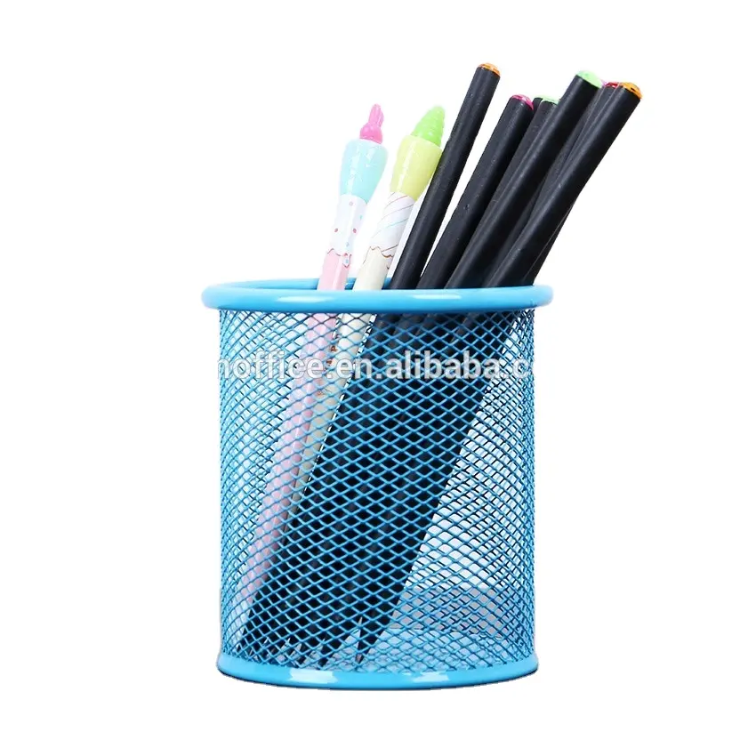 hot sale wire metal pencil cup Round pen container pen holder