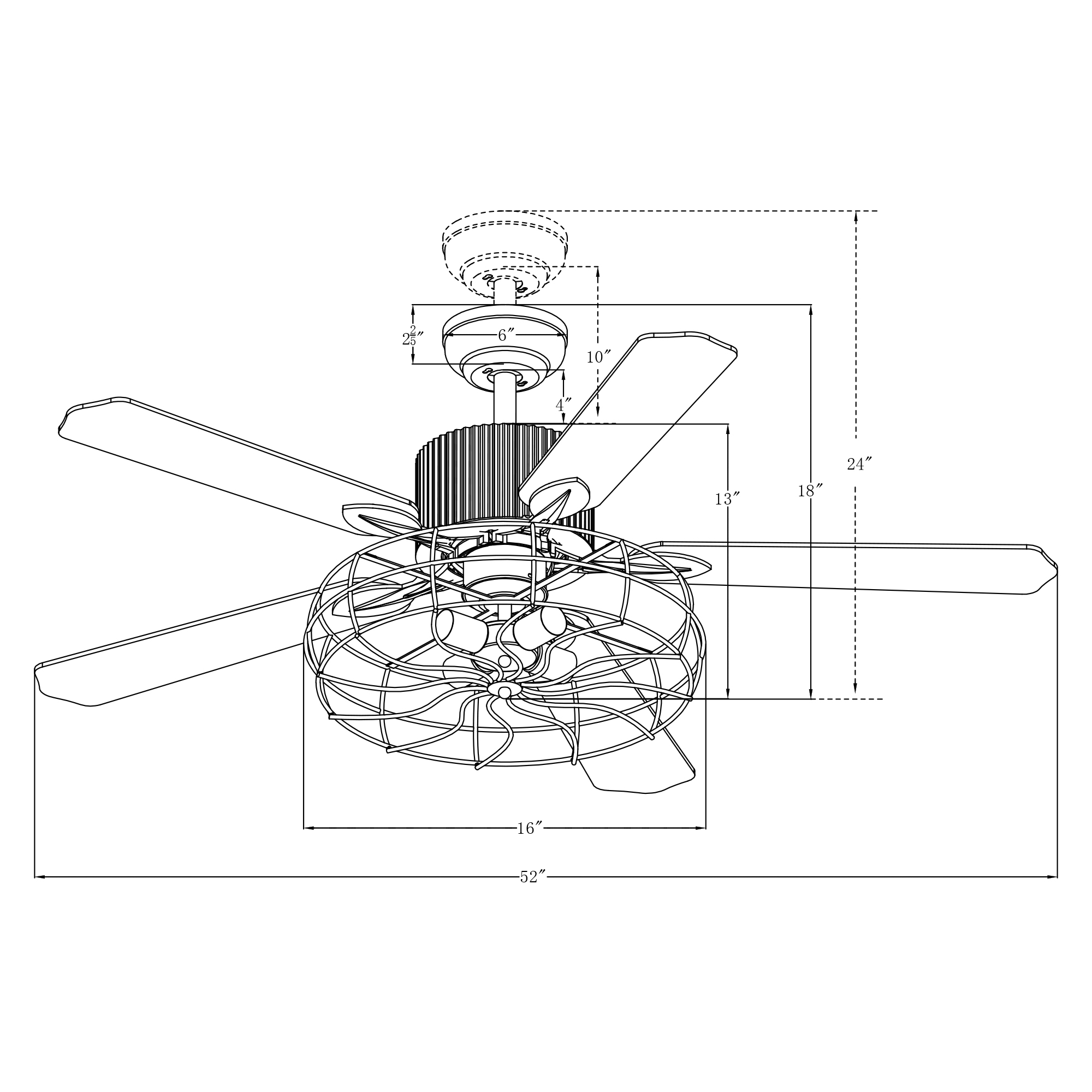 52 inch 5 plywood blades decorative modern indoor ac 120v low noise ceiling fan with 5 bulbs ceiling fans