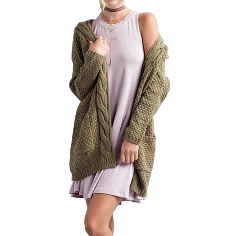 New Arrivals Long Sleeve High Quality Pullover Women Cardigan Knitted Plus Size Plain Sweater/
