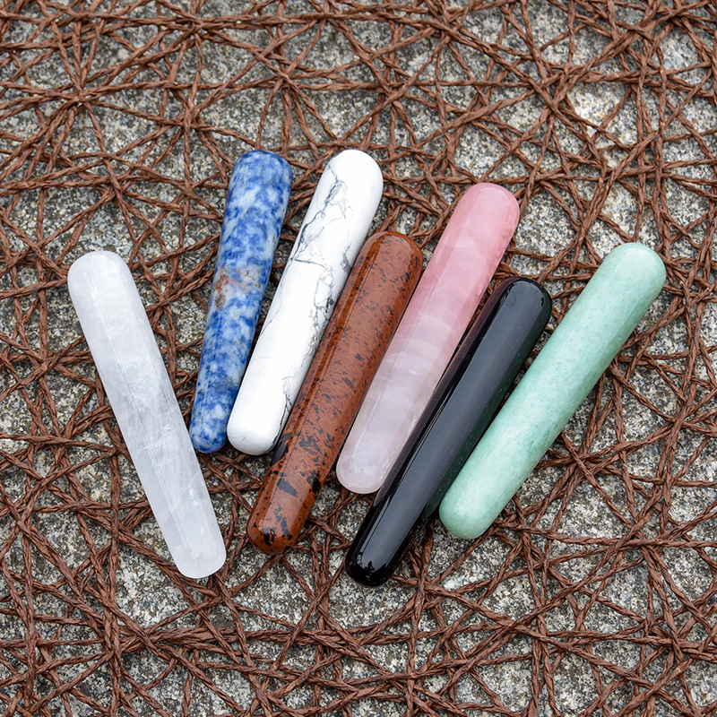 High Quality Double Ended Crystal Massage Stick Real Feeling Masturbation Tools Penis Dildos
