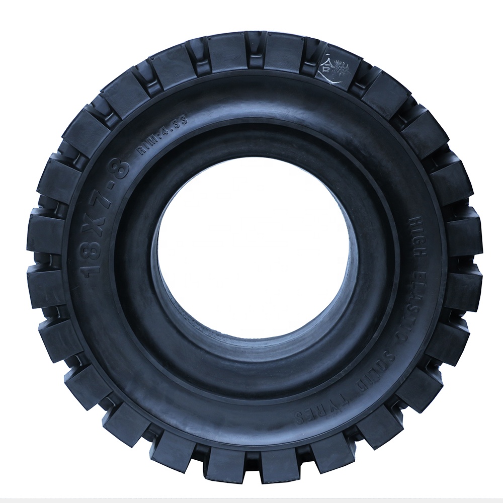Твердые шины вилочного погрузчика шины резиновые шины 18X7-8 YY-101pattern