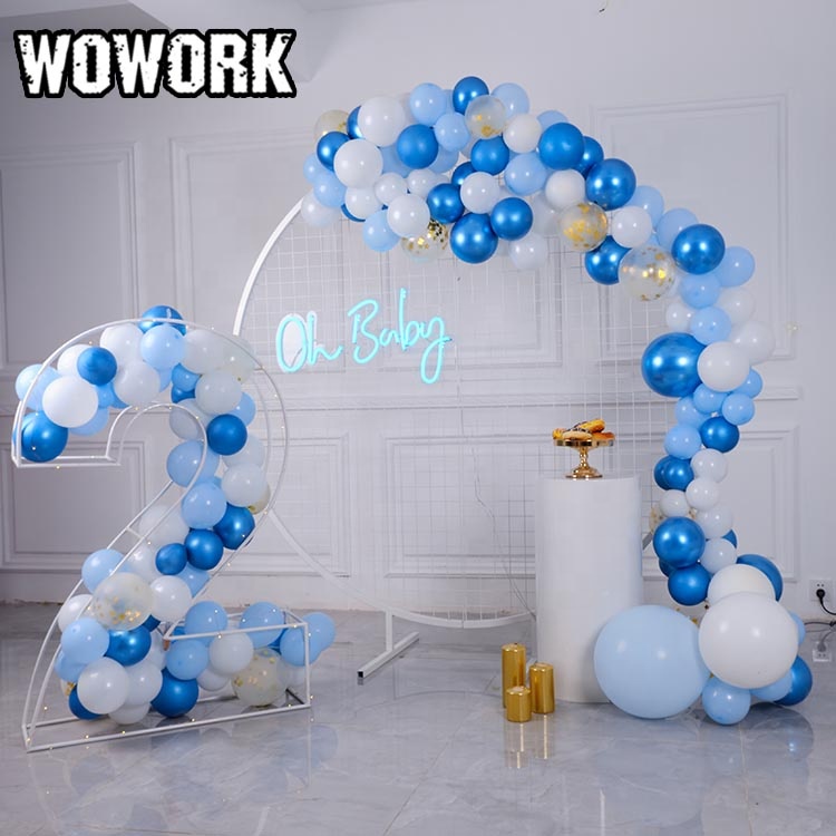 WOWORK fushun пользовательские 3D геометрические буквы из проволоки для воздушного шара цветок Декоративные любовь металлические буквы уличные Свадебные