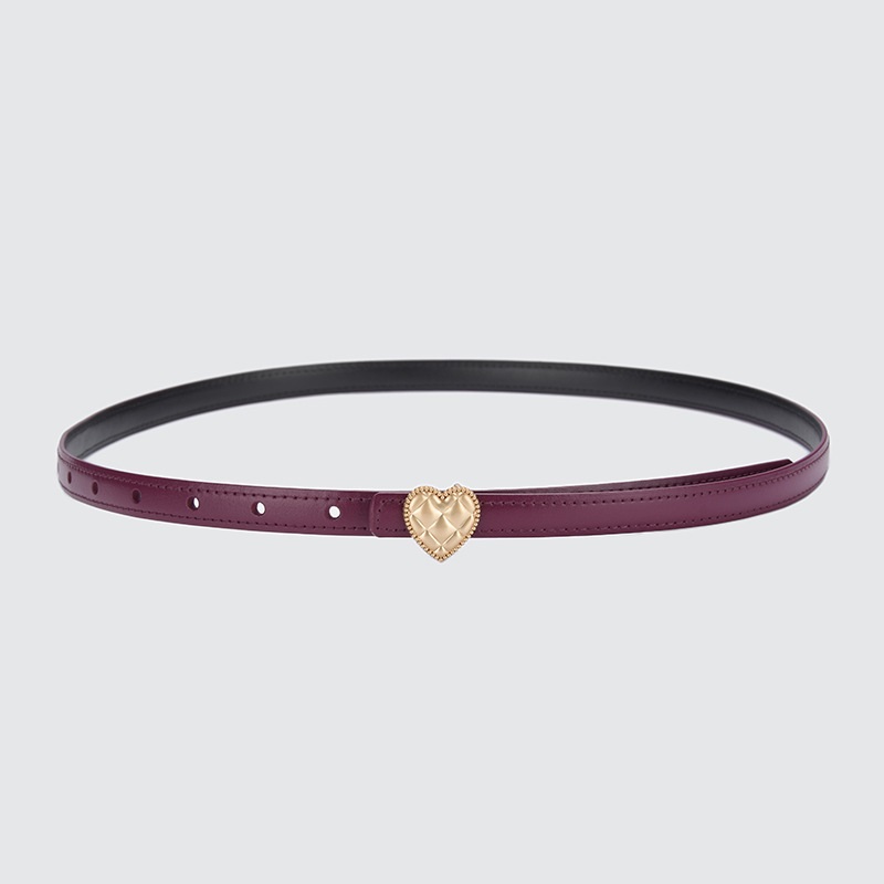 Factory Direct Sales Pu Women's Thin Belt Suit Knot Fashion Small Belt Korean Style Student Belt