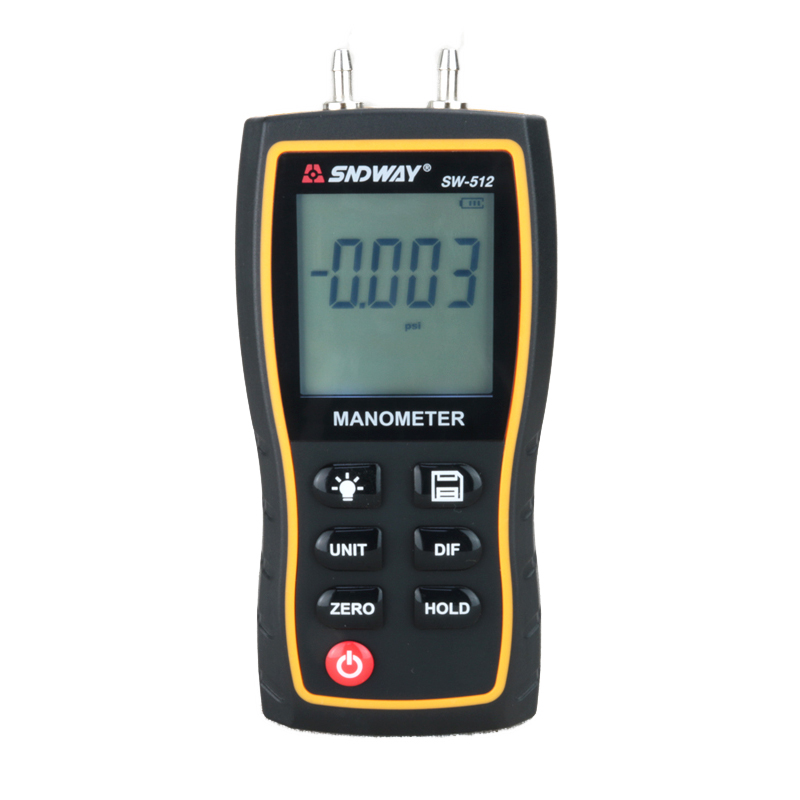 Sndway SW-512 портативный воздушный Дифференциальный Манометр метр цифровой манометр