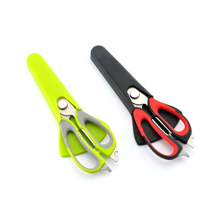 Amazon Best Seller Choice Premium Heavy Duty Shears Ultra Sharp Stainless Steel Sharp Scissors with Cover Multi-Purpose Color PC