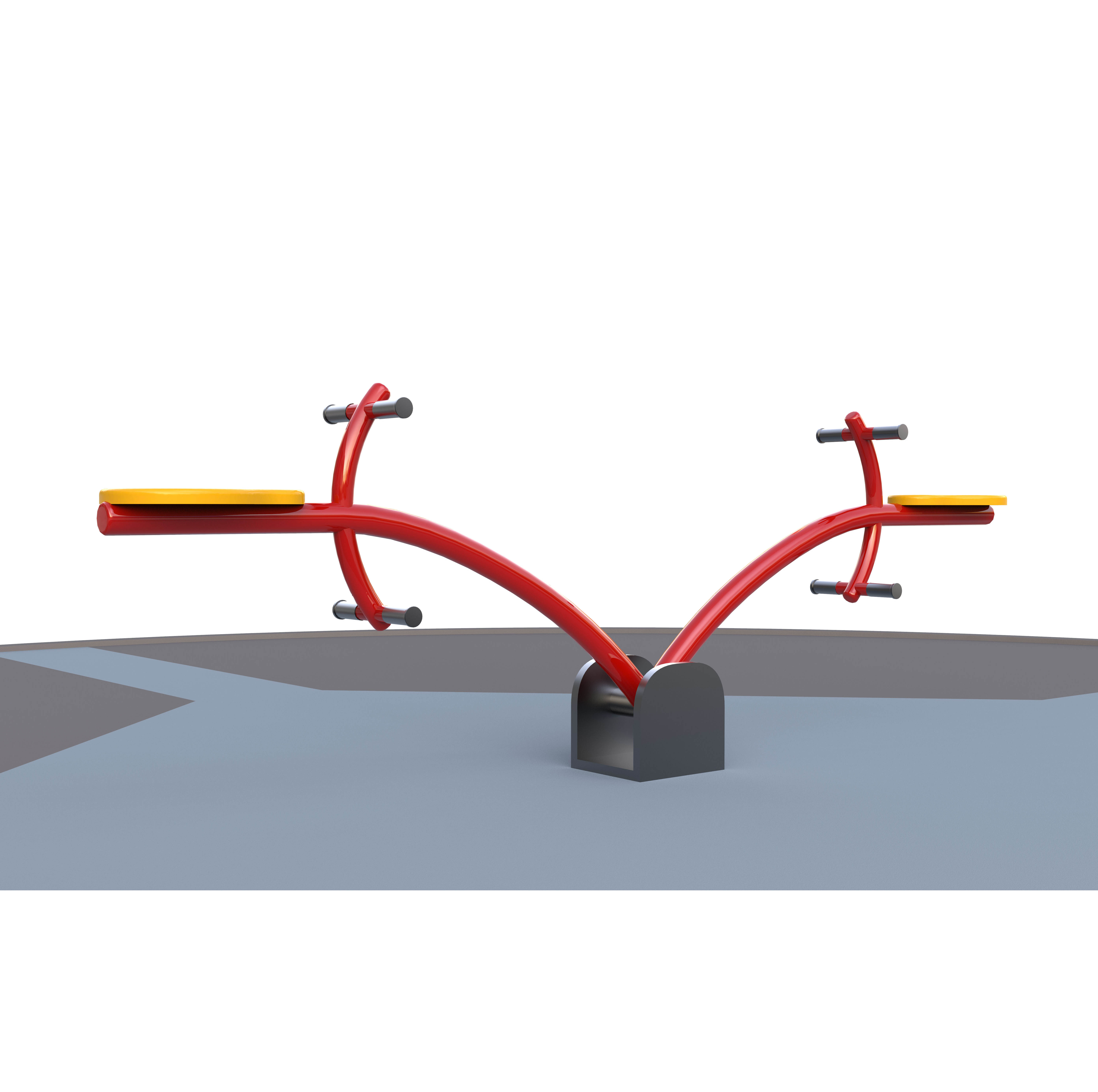 Liyou Seesaw Metal Playground for Play School Spring Seesaw with 2 Seat