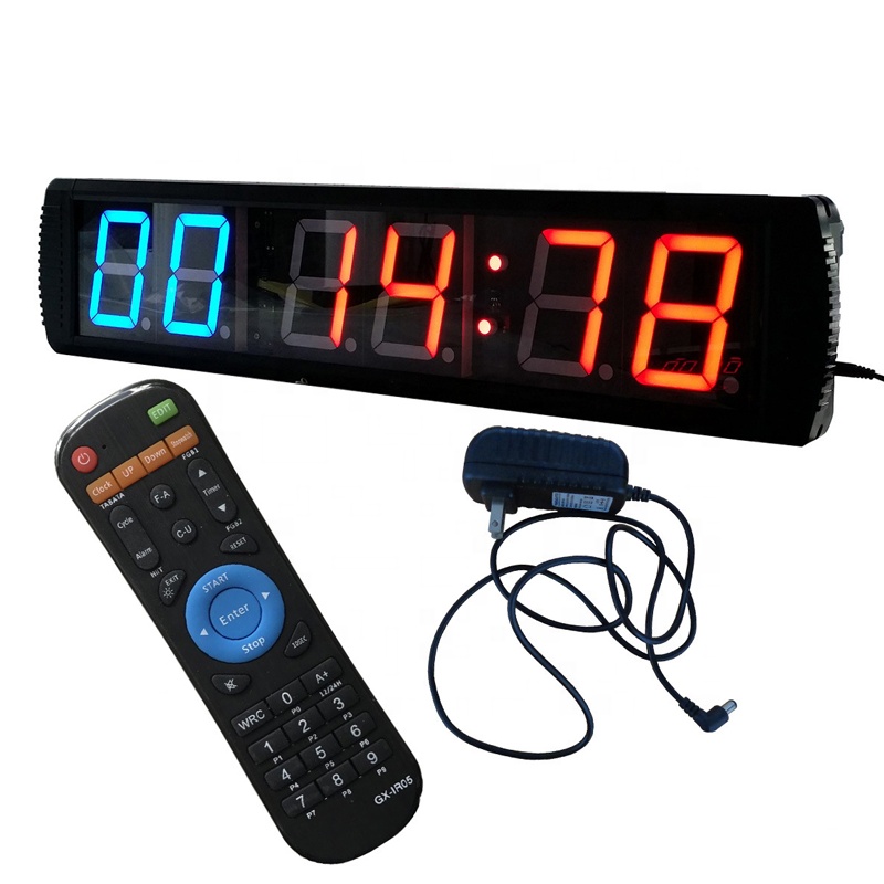 Professional Gym Fitness 4 Inch 6 Digital Led Interval Training Timer
