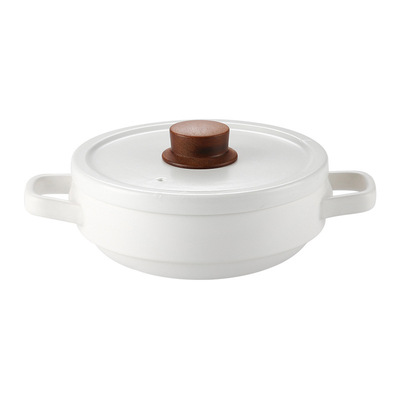 Household Gas Ceramics Small Casserole Pot heat Resistant Stone Pot Soup Casserole WIth Lid