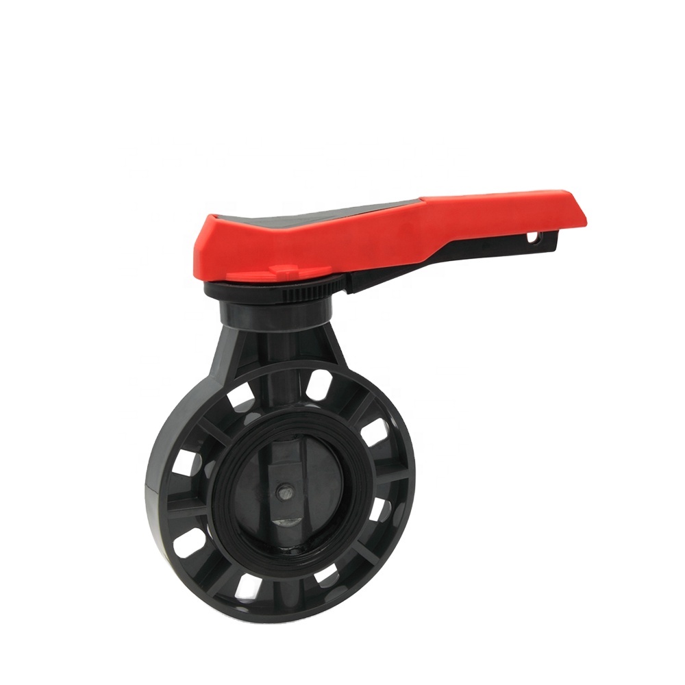 Best price HJ factory wafer type harga kitz pvc butterfly valve