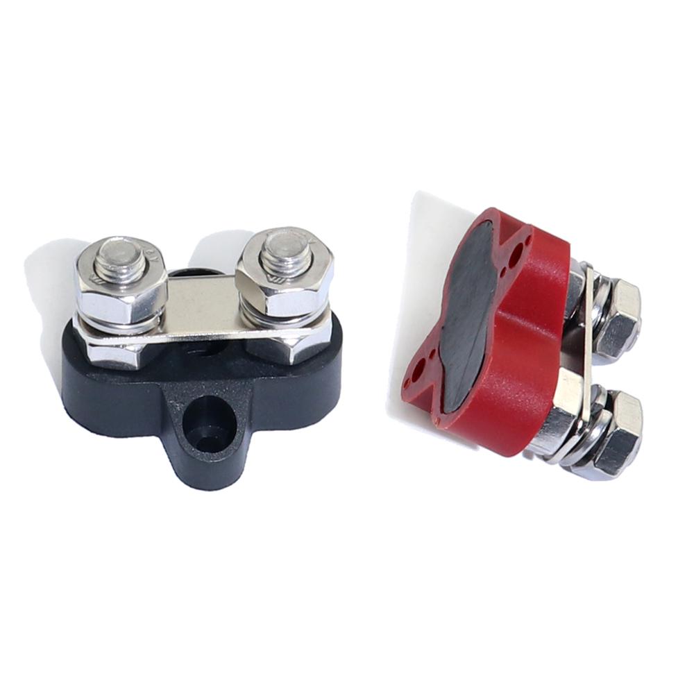 DC M8(5/16 ") 48V красного и черного цветов провода положительный отрицательный Heavy Duty автобус бара терминальный блок подключения провода терминальный блок машины