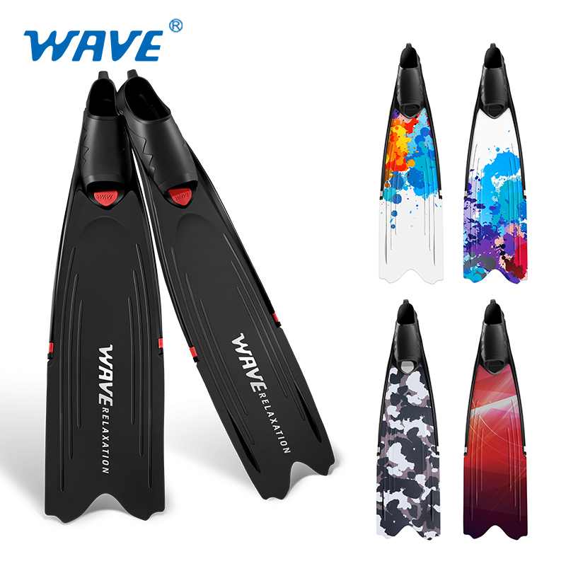 WAVE free diving swimming fins surfboard futures fins swimming for diving mermaid spearfishing scuba long fins