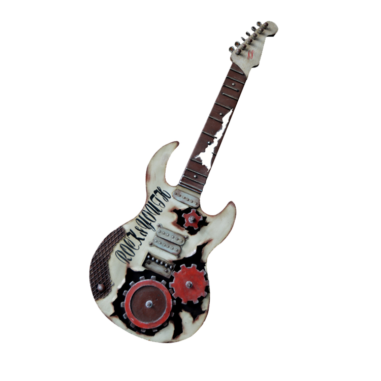 Industrial Style Furniture Decoration Metal Guitar Decoration Wall Guitar Decoration For Hotel Home Music Store