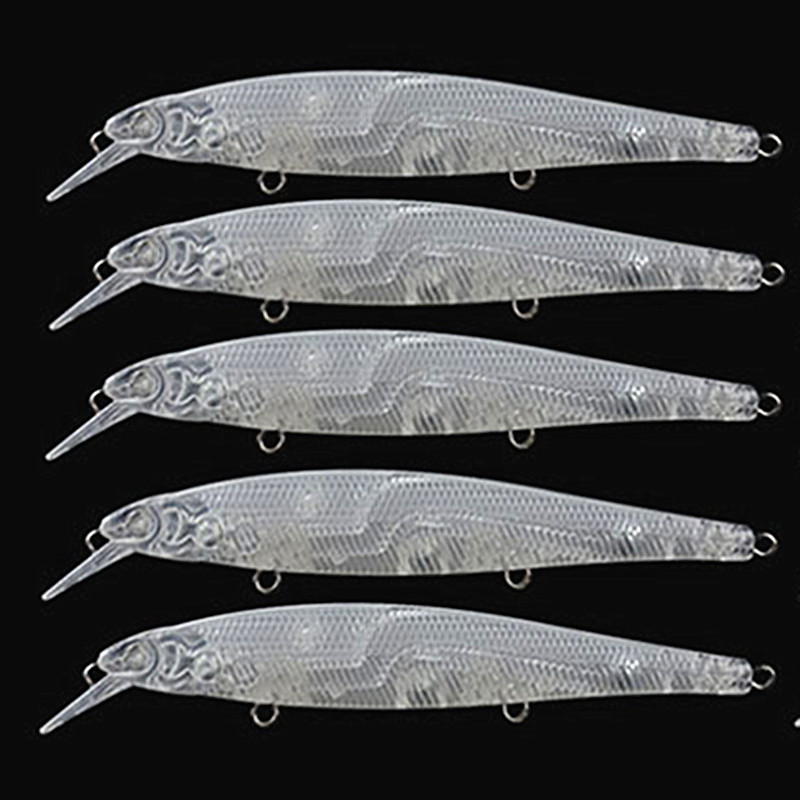 Unpainted Lure Blanks minnow Swimbait Unpainted Blanks Fishing Lure For Bass Fishing Lure