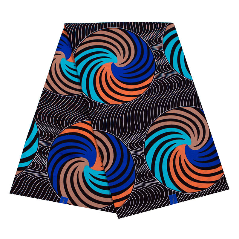 1 piece of waxed cloth in stock, African ethnic double-sided printing fabric, foreign trade fabric supply