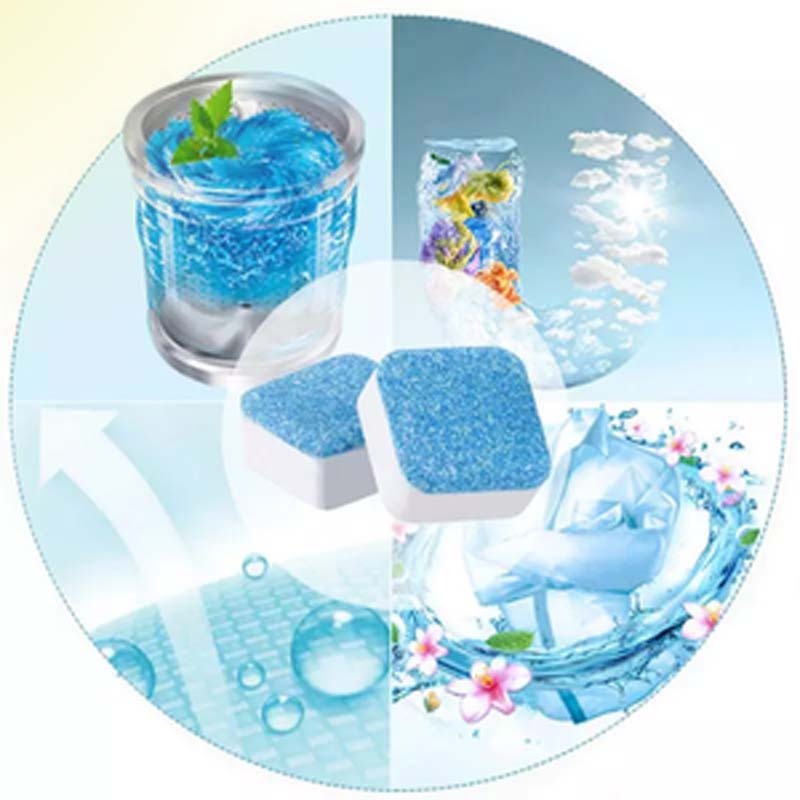 12pcs/set Epsilon Great Useful Washing Machine Cleaner Tablets Household Cleaning