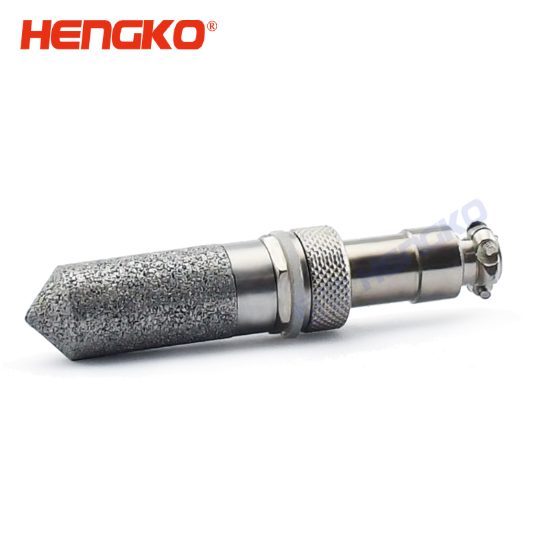 Sintered stainless steel probe filter housing air temperature sensor