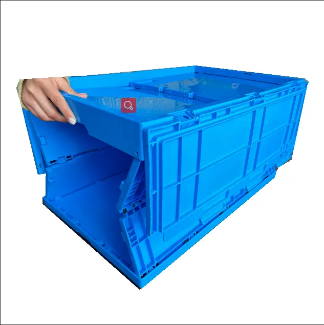 Large Size Stackable Hygiene Heavy Duty Foldable Collapsible Plastic Moving Box