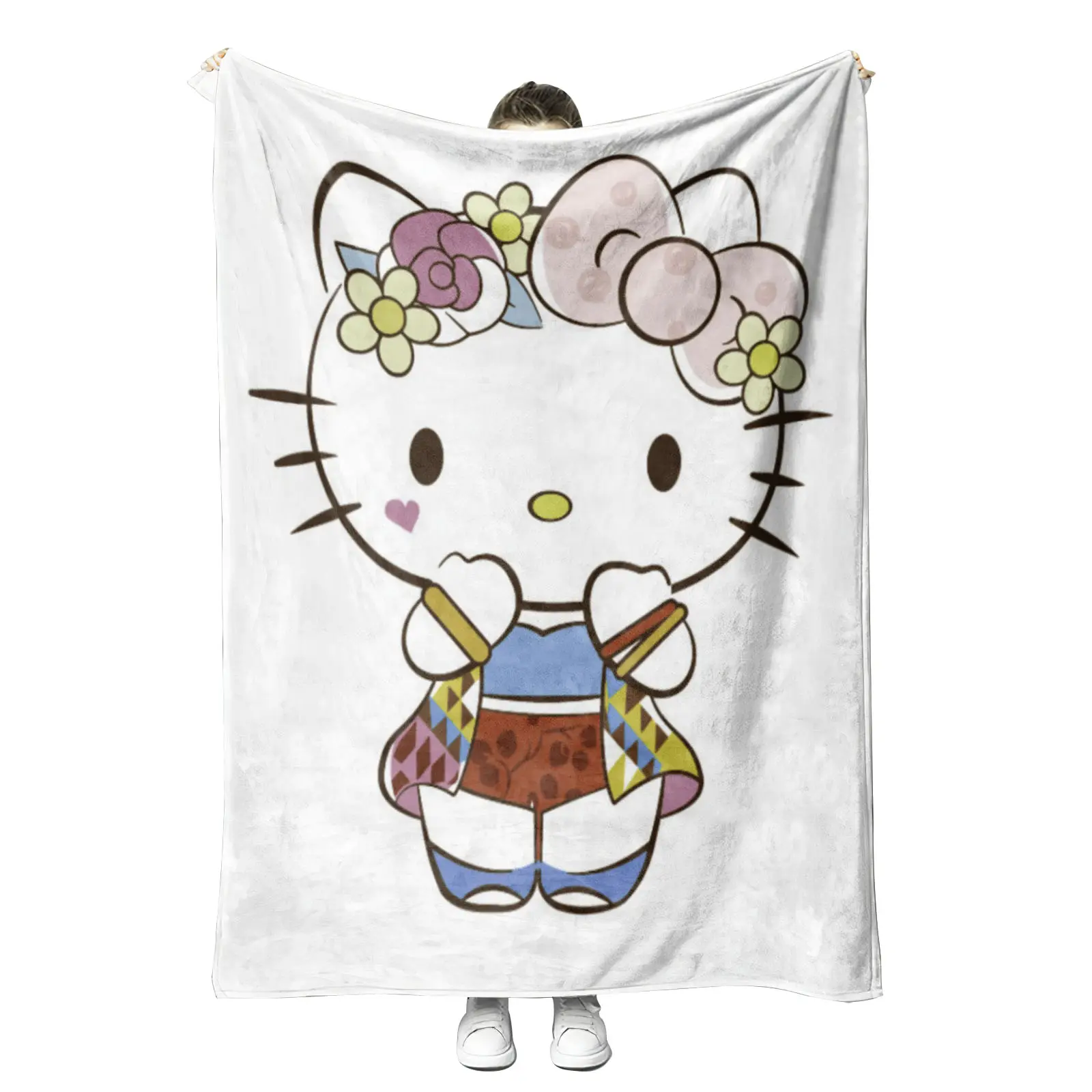 Индивидуальный дизайн, Мультяшные котята, супер мягкие плюшевые Коты, милые фланелевые одеяла королевского размера