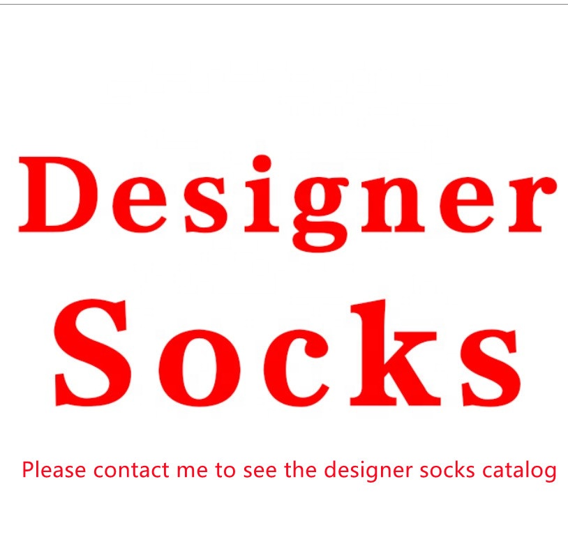 Hot sale Men women designer socks unisex name brand sup embroidery luxury 4 pairs of socks