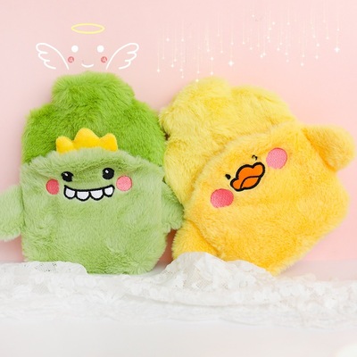 School Children Mini Hot Water Bag Warm Cartoon Thick Explosion-Proof Cartoon Cute Portable Warm Packet Hot Water Bag