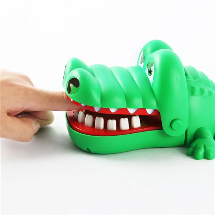 Funny Family Games Gift For Children Large Crocodile Mouth Dentist Biting Finger Jokes Toys Novelty Practical Toy
