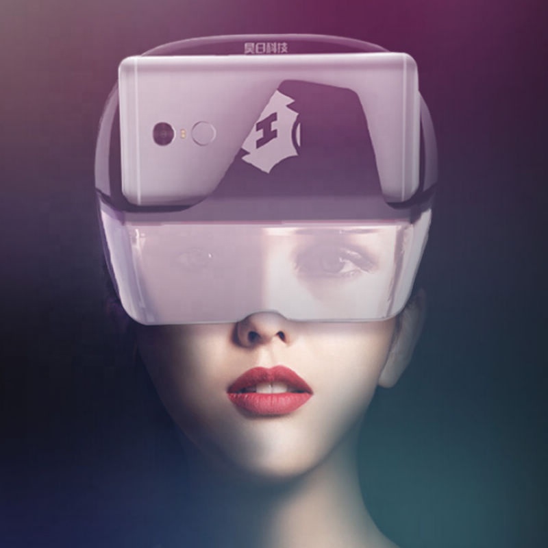 VR-гарнитура, картонные очки виртуальной реальности 9D, игровая гарнитура виртуальной реальности для 3D видео и игр