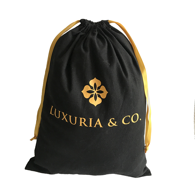 Accept Custom Embroidery Logo Drawstring Cotton hairdryer packaging Bags